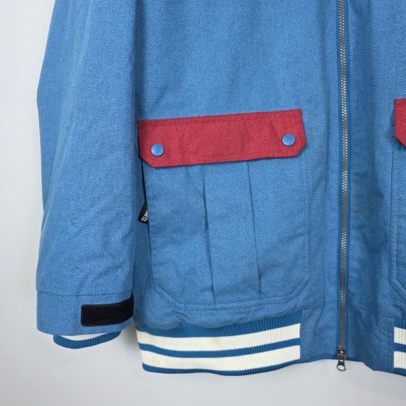 SAGA Outerwear Co. Mens XL Varsity Color Block Patch Snowboard Ski Jacket - Picture 5 of 10